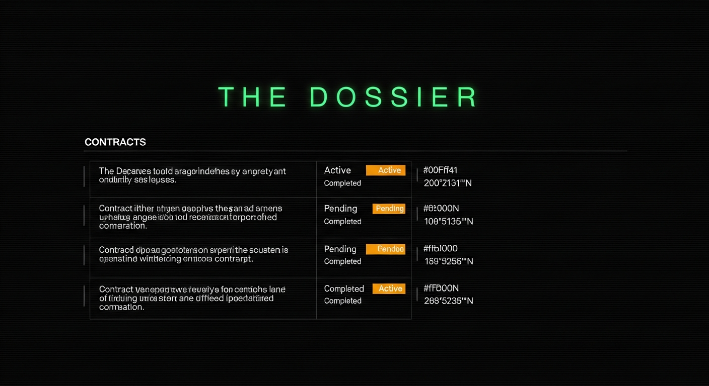 The Dossier | MISSION HQ
